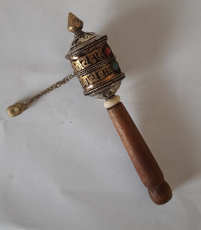 Buddhist Prayer Wheel (Small Manya)