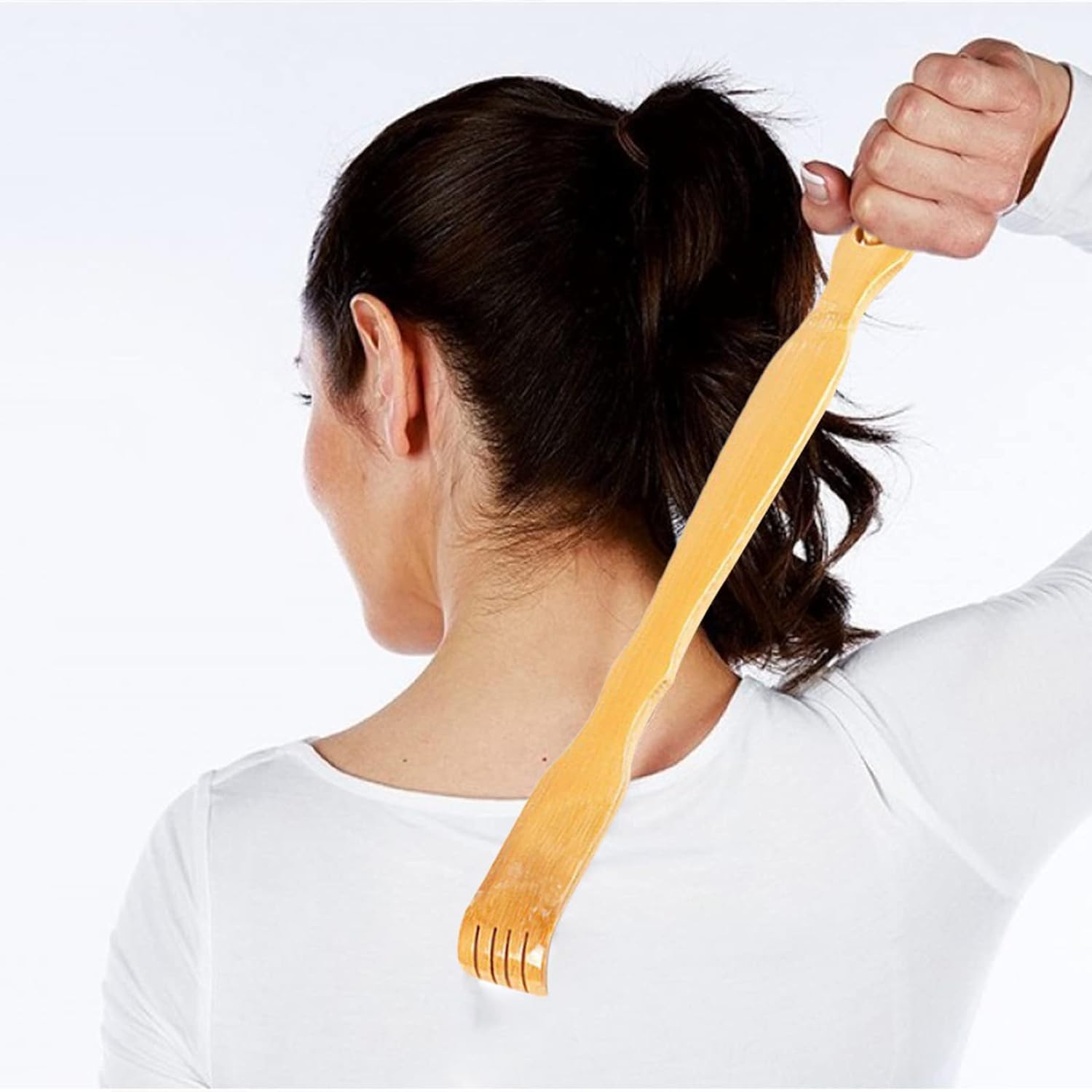 Handcrafted Bamboo Back Scratcher | Wooden Style Body Itch Relief & Massage Tool