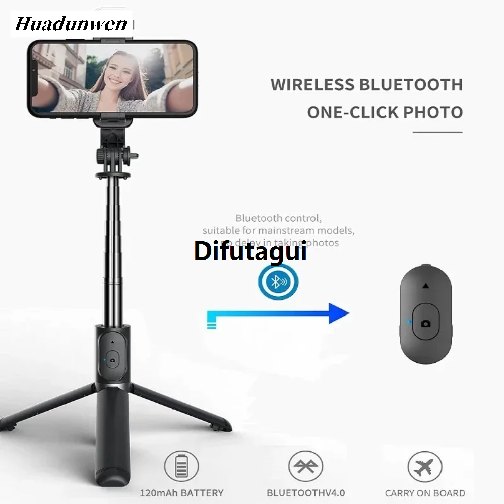 Difutagui Android, Shutter Remote Dock Complement Wireless Mi Home Xiaomi 1045mm Fashion Bluetooth Selfie Stick with LED Light Extended Tripod and for iOS
