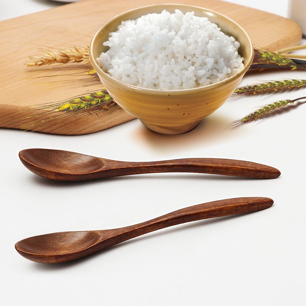 New Bamboo Tableware Japanese Style Wooden Spoon Teaspoon Mini