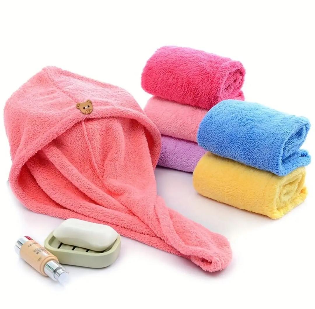 1 Pcs Super Absorbent Microfiber Hair Drying Wrap Towel For Women