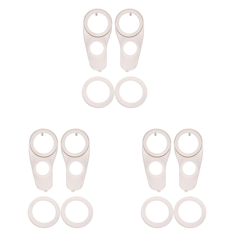 NAMUNY 6x for 2/3.5/3.8 /4 Inch Speakers Car Audio Speaker A-Pillar Modified Three-Way Tweeter Bracket Plastic Washer Gasket