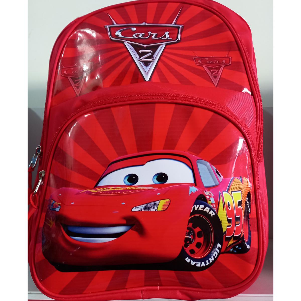 McQueen Racing Cars High Quality Cartoon Character School Bag for Primary Level Kids