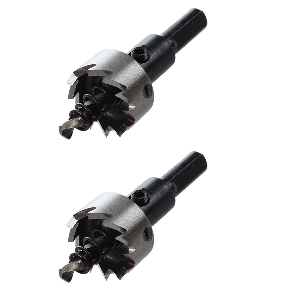 fasdaga 2X Hole Saw Tooth HSS Steel Hole Saw Drill Bit Cutter Tool for Metal Wood Alloy 22mm