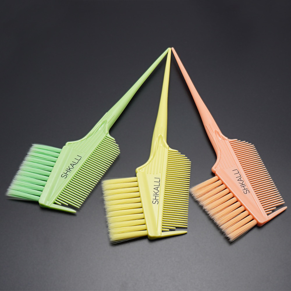 Styling Accessories Hair Dye Coloring Brushes Tail Comb Double Side Tinting Hair Brush Hairdressing Hair Dye Tools Hair Coloring Comb Barber