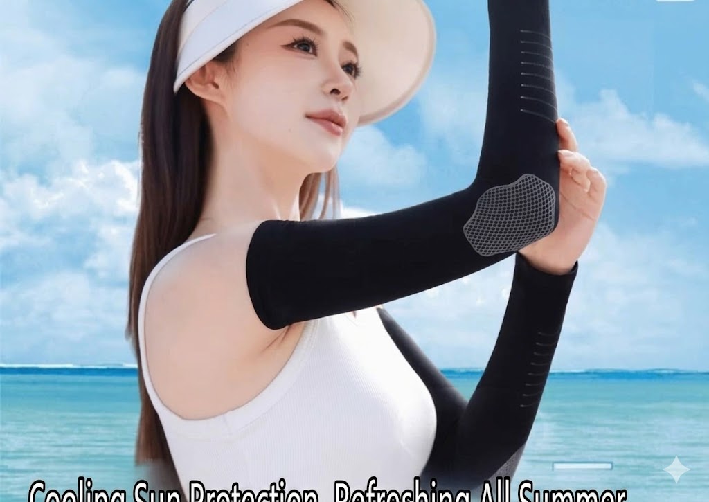 Ice Silk Sunscreen Sleeves Sun UV Protection Arm Sleeve1 Pair
