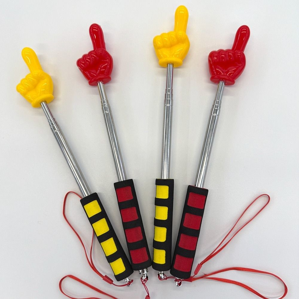 1pc Durable Stainless Steel Finger Pointer Retractable Shake To Glow Teaching Pointer Extendable Hand Pointer Teachers