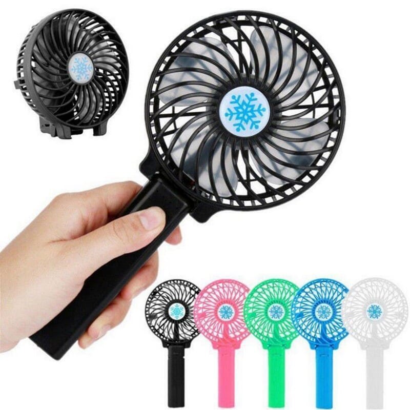 Travel Office Room Outdoor Hand Mini Fan Household-Green
