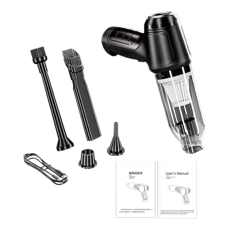 ARELENE New Wireless Handheld Car Mini Vacuum Cleaner, Rechargeable High Power Cordless Vacuum Cleaner for Home(Green)