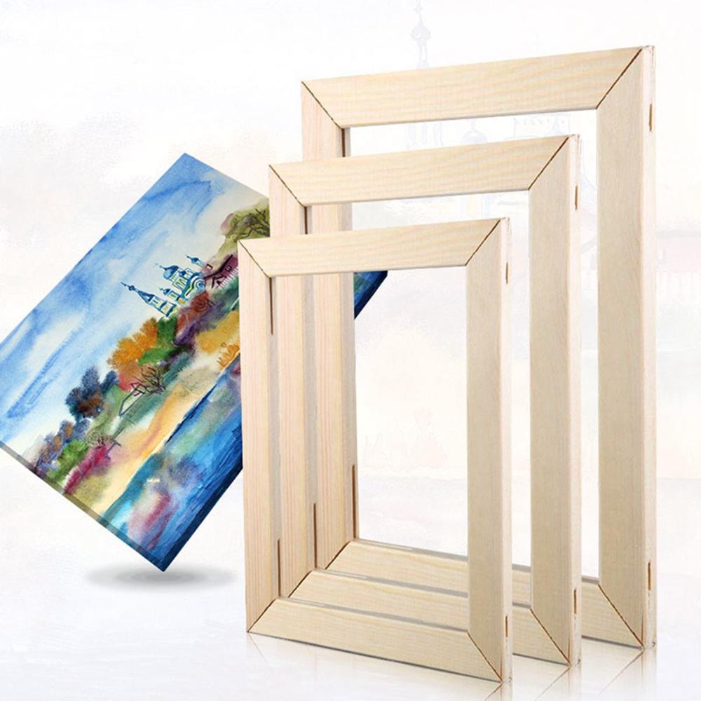 Modern Paint Natural Picture Wooden Photo Frame Solid Wood Frame Canvas Oil Painting Wood Frame