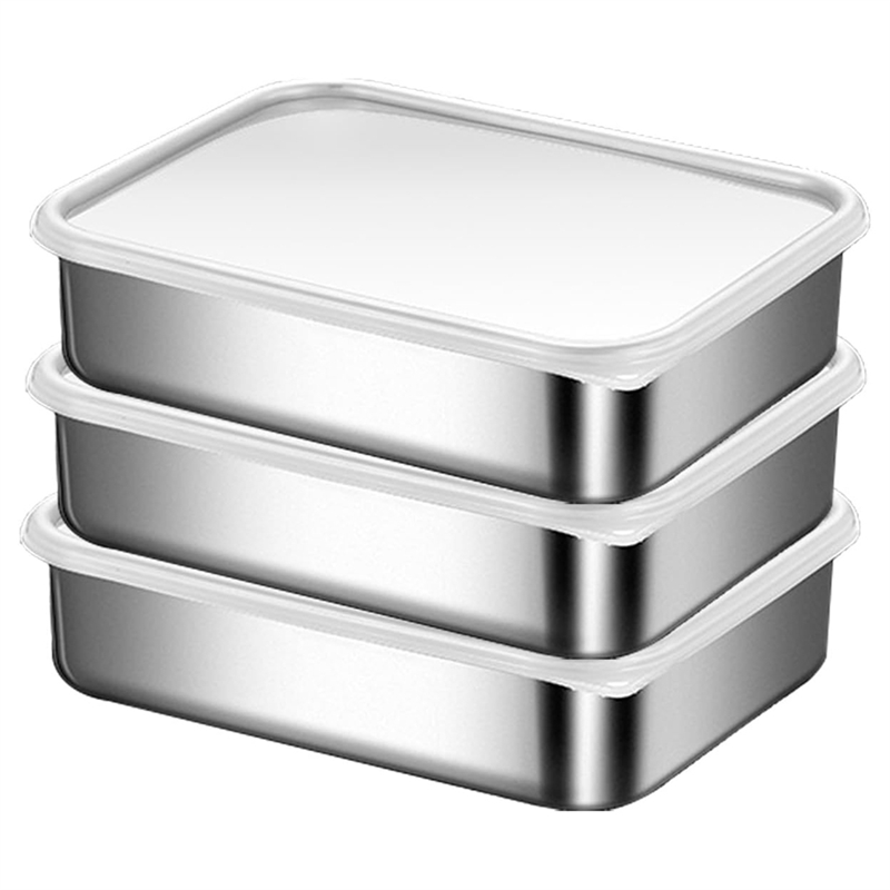 Stainless Steel Containers Food Storage Bento Box Dishwasher Safe for Food Storage