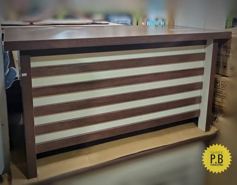Modern MDF Wooden Finish Embossed Designed Home Office Table study table (1400*700*750mm)