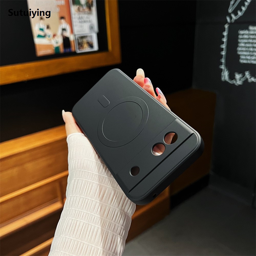 Sutuiying Original Liquid Silicone Magnetic Bumper Case For Google Pixel Luxury 8A Pixel7A For Magsafe Wireless Charge Matte Shockproof Cover