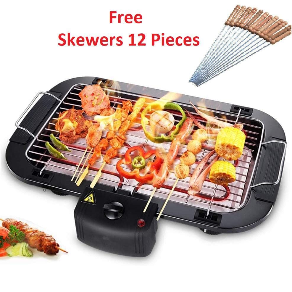 Electric Barbeque Grill With 12 Pcs Stick