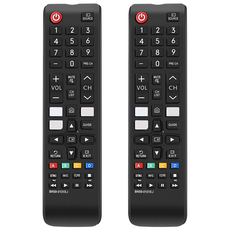 2X Smart TV Remote Control Replacement for All TV Series Remote with Quick Function Buttons