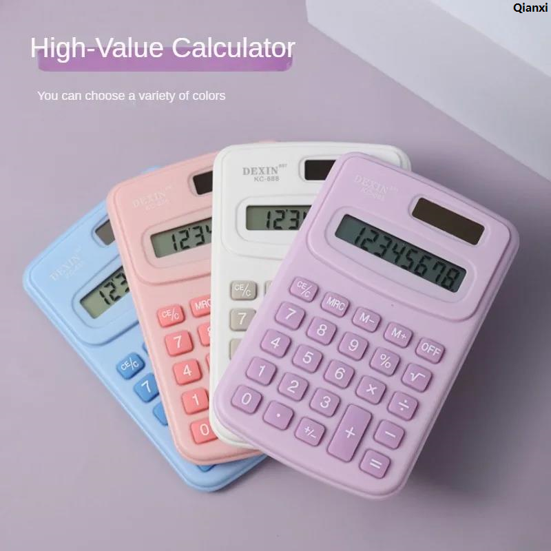 QianxiSales promotion 2024 New Small Calculator Silent Calculator Mini Version Learning Auxiliary Portable Calculator