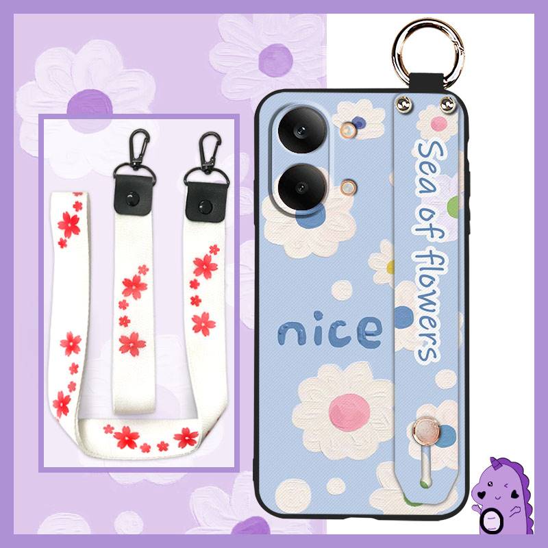 Soft case Oil Painting Phone Case For Redmi Turbo5 Max/Xiaomi Poco X8Pro Max Protective Anti-knock Flower Silicone Ring