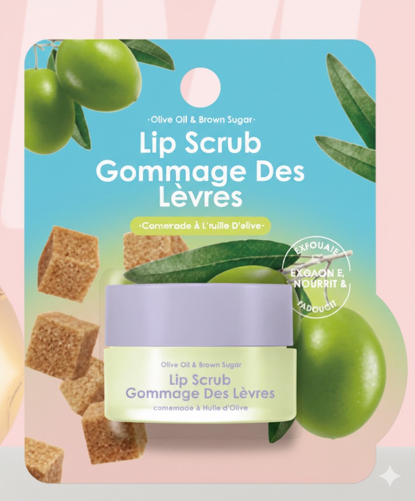 Miniso Lip Care Exfoliating Gel with Olive Oil, Coconut Oil and Brown Sugar