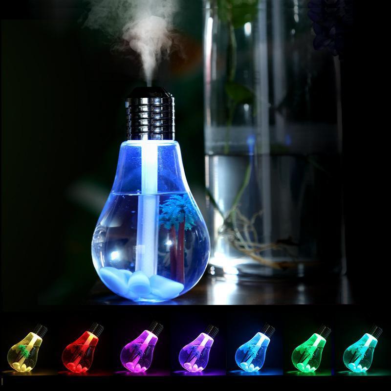 Cool Mist Humidifier Bulb Air Purifier, Humidifier With Whisper Quiet Operation With Automatic Shut-Off And LED