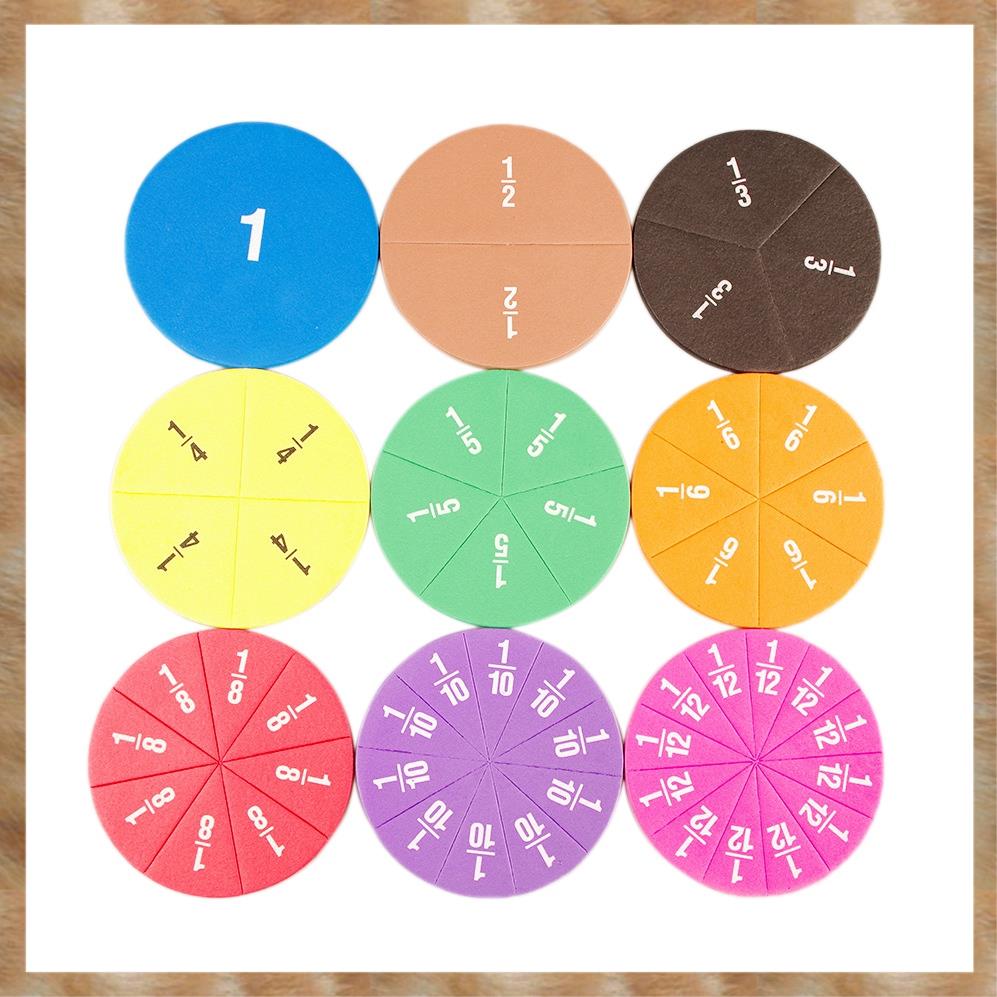 Kqueebee Circular Fractions Counting Kids Early Educational Math Toys Math Operation Learning Teaching Toys