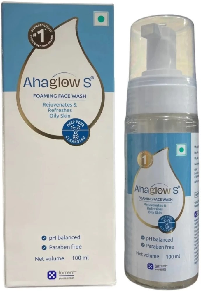 Ahaglow S Foaming Facewash 100ml (Salicylic Acid With Glycolic Acid)