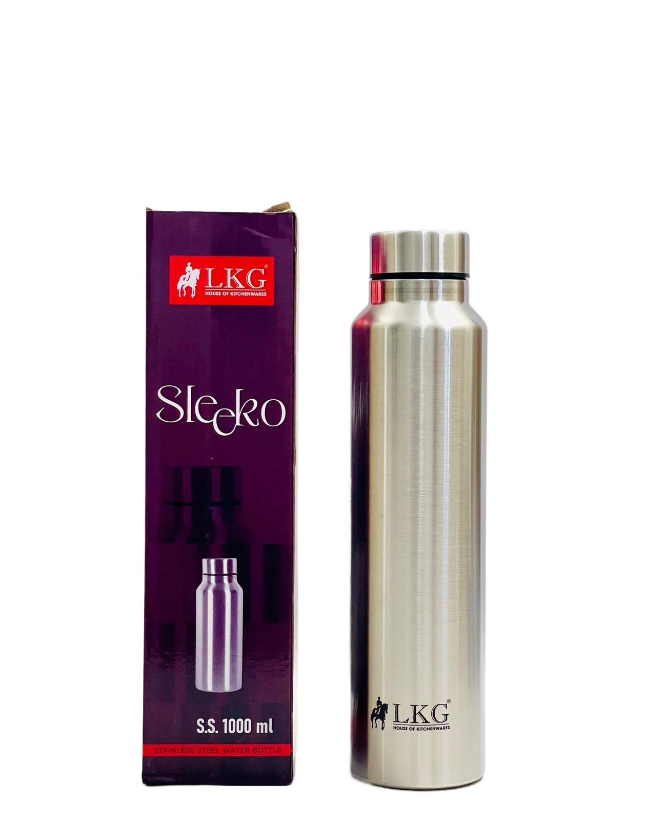 Bizzy Stainless Steel Water Bottle for Office School Light Weight Easy to Carry 1000ml/750ml