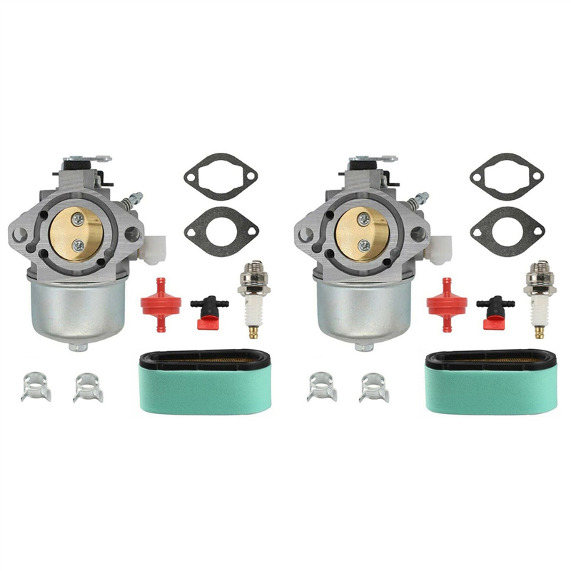JINMY 2X 699831 Carburetor with Air Filter Kit for & Stratton 283702 283707 284702 Lawn Mower Engines
