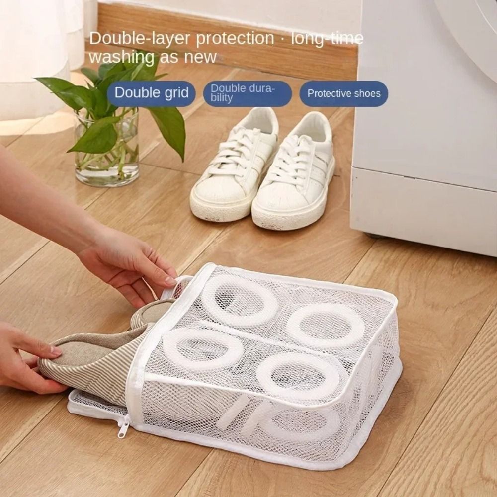 New Protective Washing Machine Shoes Bag Anti-deformation Home Supply Travel Shoe Storage Bags Airing Dry Tools Durable Mesh Laundry Bag