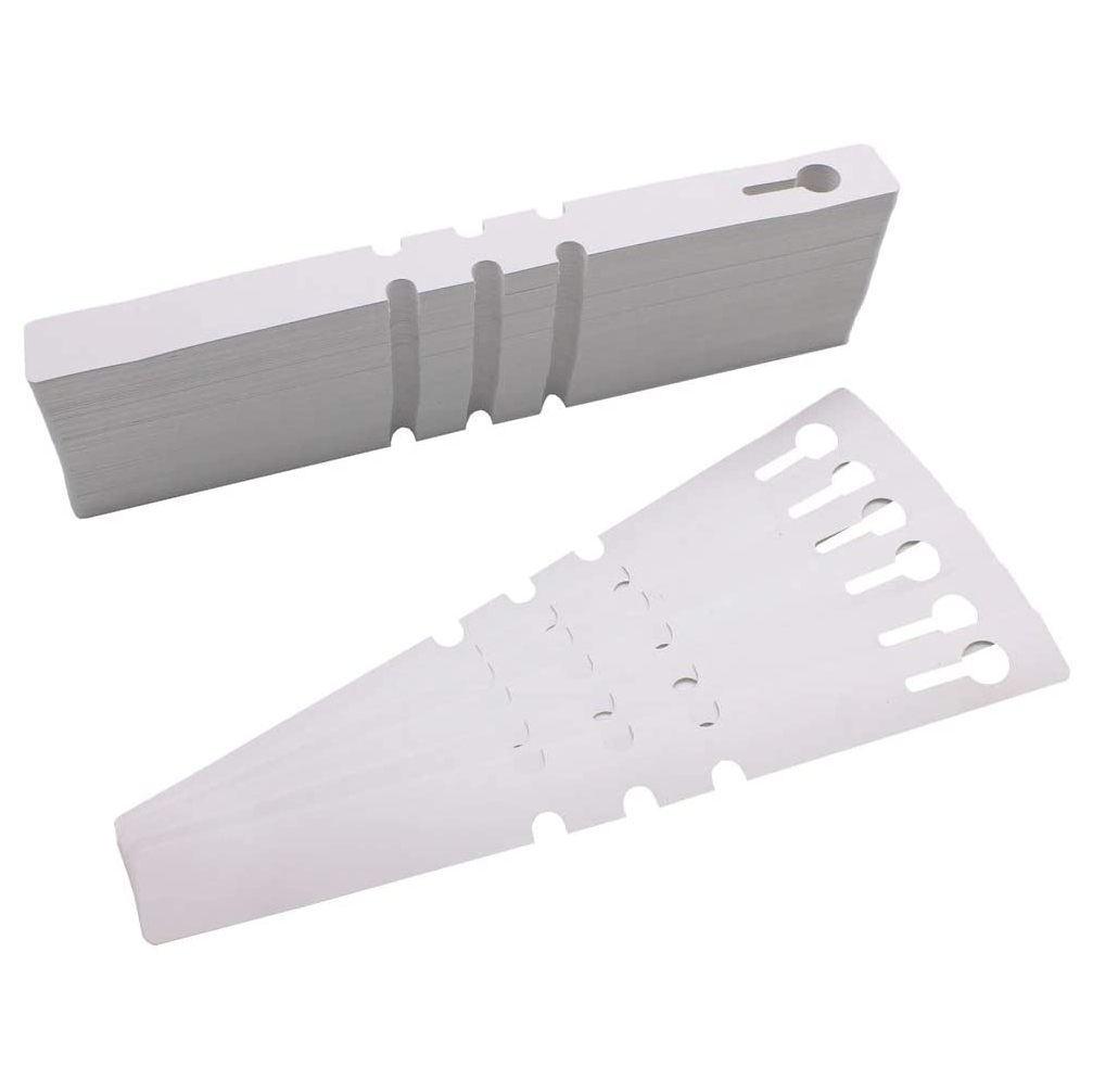 NAMUNY 1200 Pcs Plastic Plant Labels Wrap Around Tree Tags, Adjustable Nursery Garden Labels with Large Writing , White