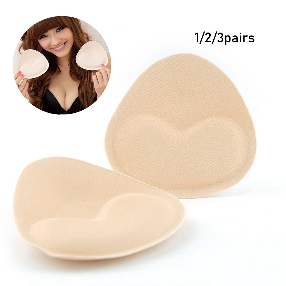 1/2/3 Pairs Free size Bikini Intimates Accessories Women Summer Chest Cup Bra Pads Breast Bras Insert Pad