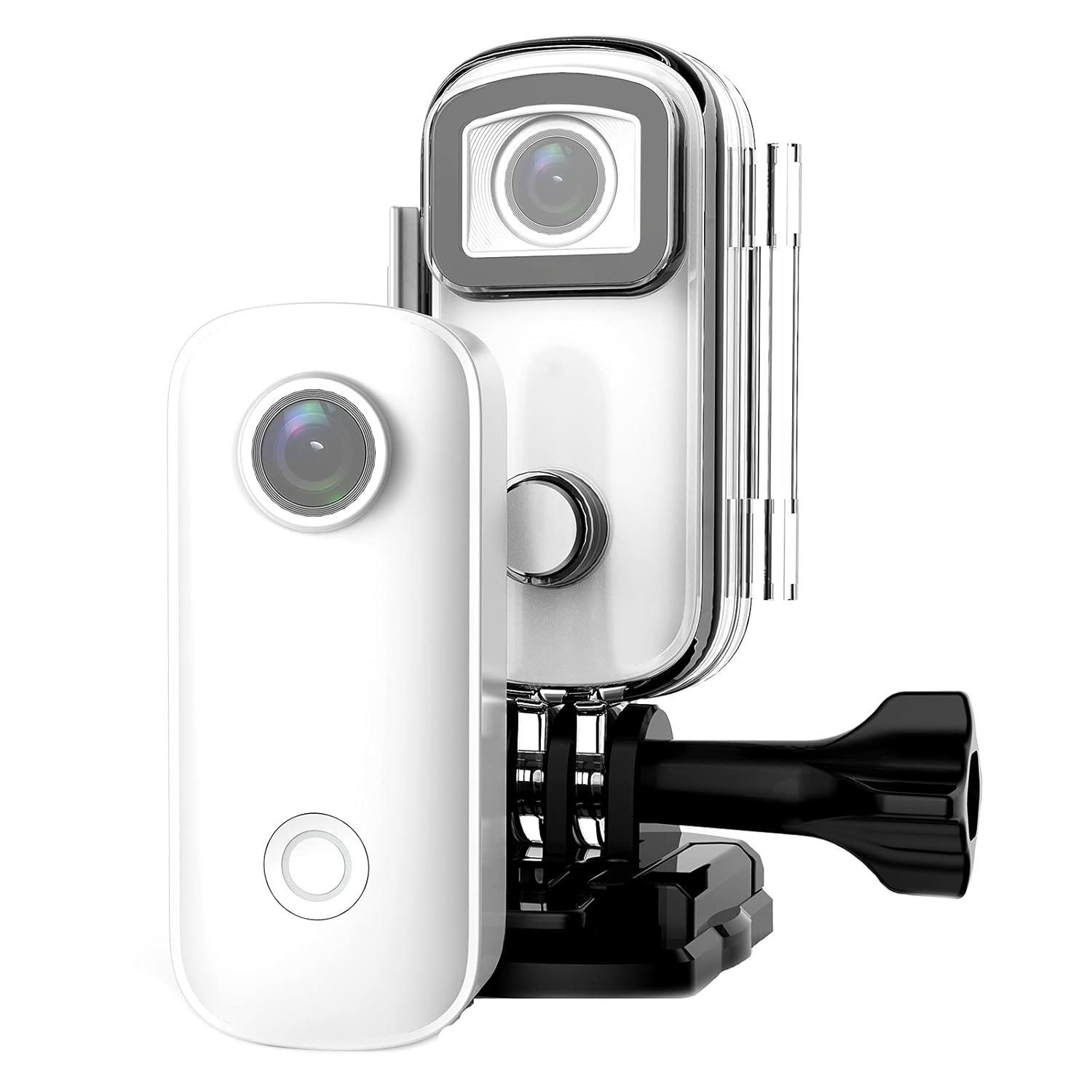 30M Waterproof Magnetic Body Action Camera, Optical Landscape Mode | Portrait Mode | Webcam