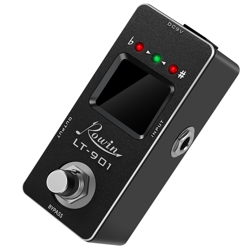 -901 Guitar Tuner Effect Pedal Mini Chromatic True Bypass Lcd Display Digital Pedal Guitar Parts Accessories