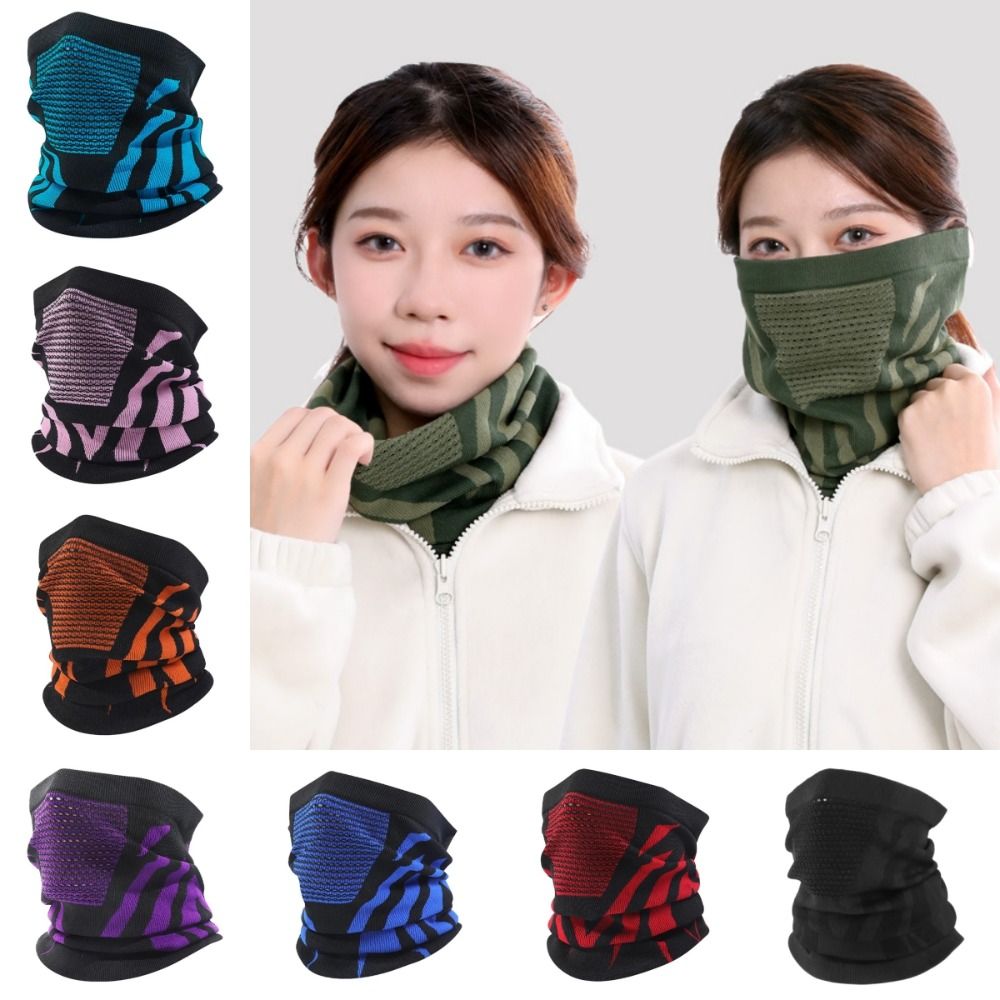 New Winter Warm Ski Mask Bike Motorcycle Running Hiking Half Face Mask Scarf Breathable Cycling Mask Outdoor Sports