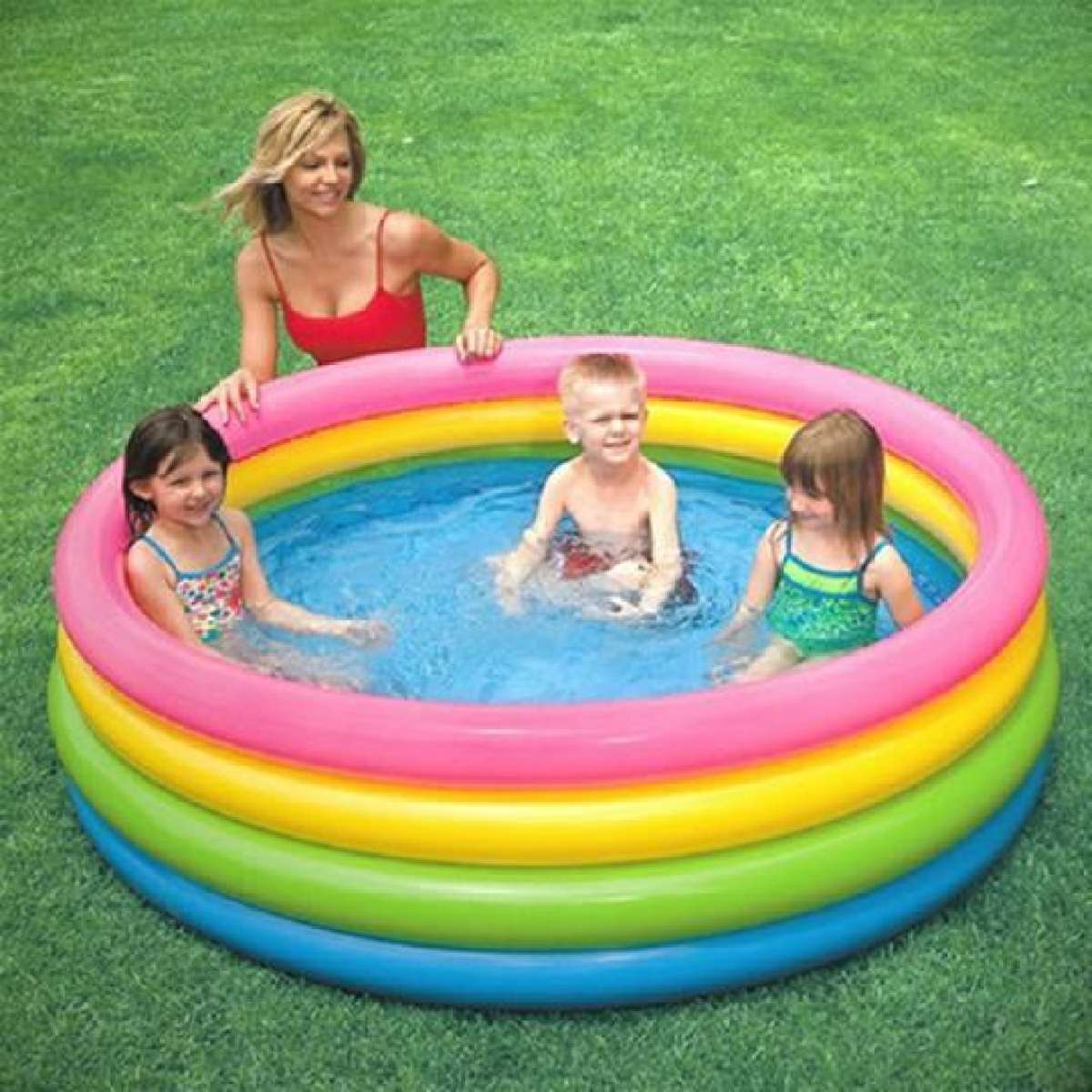 Intex Multicolored Swimming Pool for Kids 35 Inch