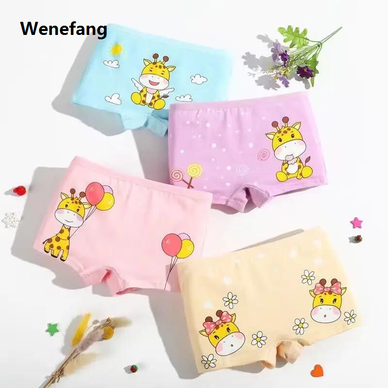 Wenefang 10PC Baby Girls Panties Cotton Soft Cartoon Child Underwear for Sales promotion Girls Kids Boxer Panties Breathable Teen Children's Briefs
