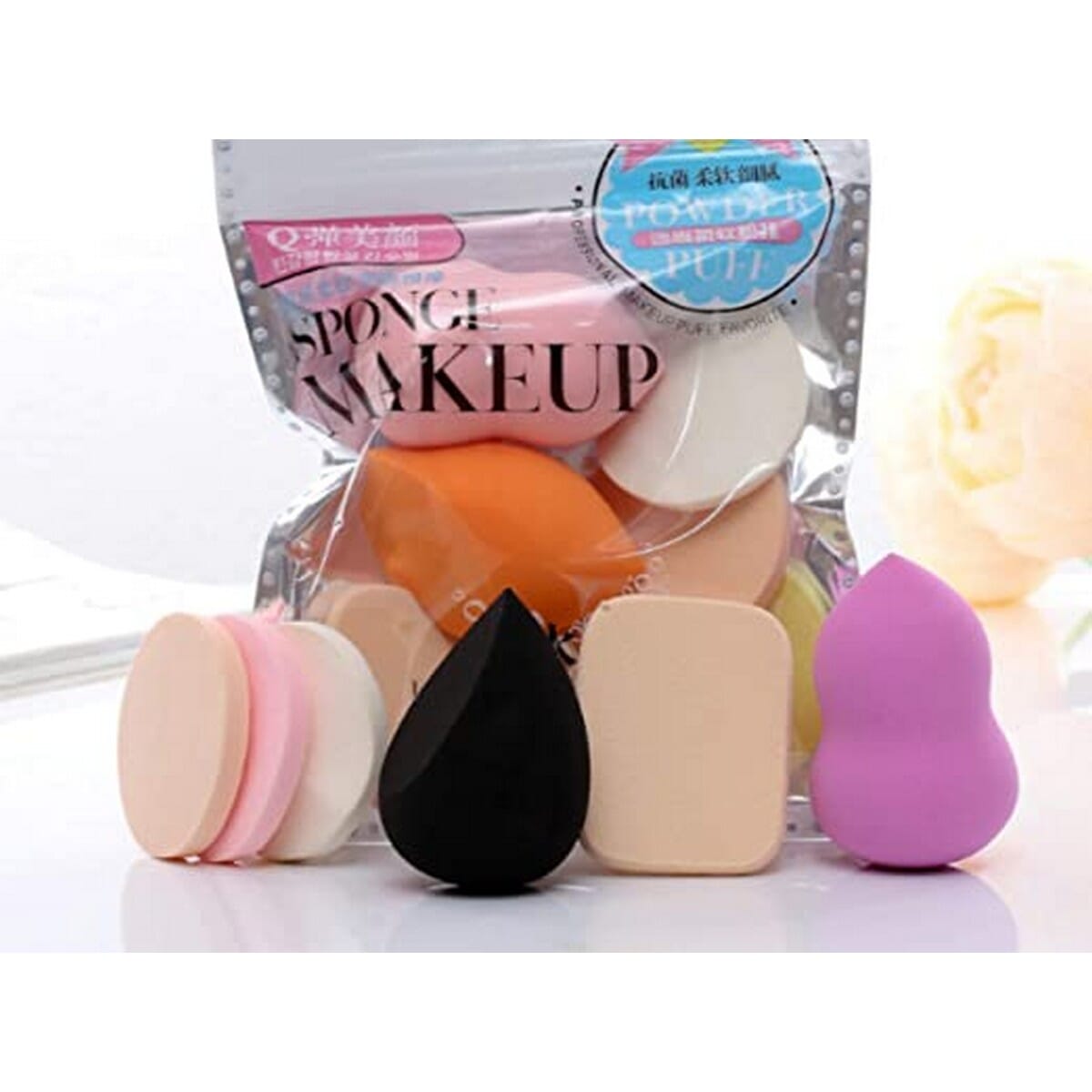 Make Up Sponge Beauty Blender Puff (Color May Vary)- Set of 6