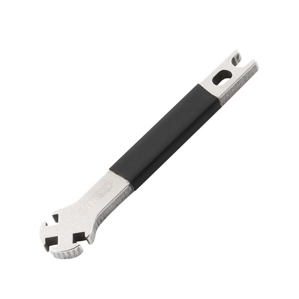 Bike Spoke Nipple Key Spanner Stainless Steel Bike Spoke Wrench Multifunctional with Silicone Sleeve Wheel Spoke Wrench Tool Portable Durable Spoke Cap Tool Cycling