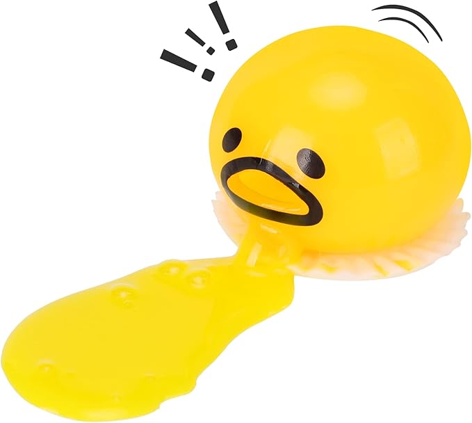 Vomiting Egg Slime Toy - Funny Prank Squeeze Stress Ball Puking Yolk , Novelty Fidget Relief Toy Gag Gift For Kids Adults , Christmas Stocking Stuffers & Birthday Parties