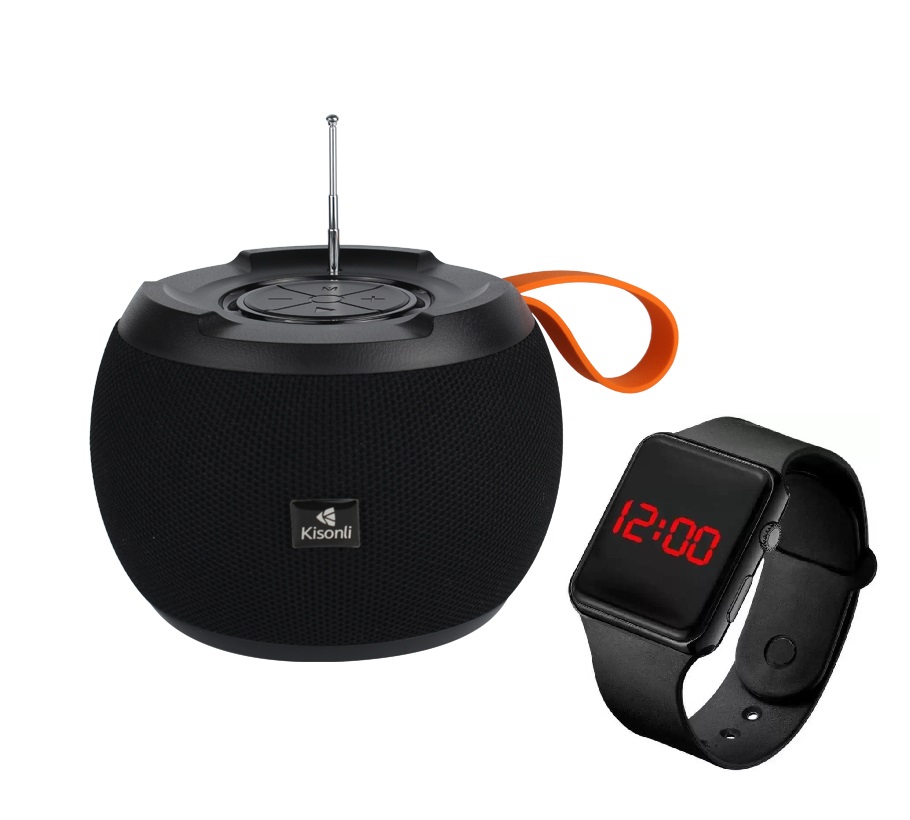 Kisonli G5 High End Wireless BT Speaker(Trendy Sporty Watch Free)