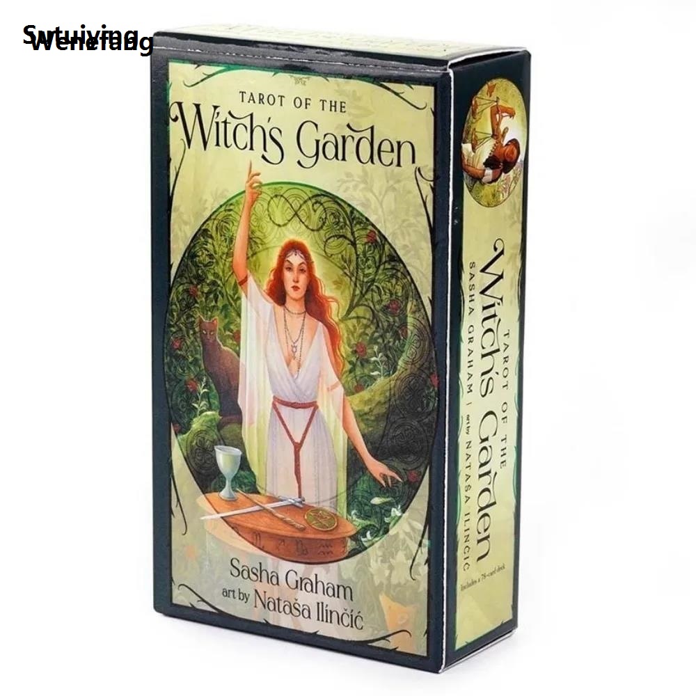 Wenefang Sutuiying Tarot of The Witch's Garden 78 Pcs Cards Manifestation 2025 and Magic Await You In The Witch's Garden
