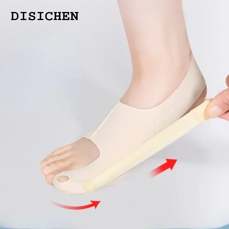 DISICHEN Portable 1PC Corrector Hallux Valgus Big Toe Bunion Corrector Orthopedic Socks Toes Separator Women Men Foot Care Toe Pain Relieve Tools