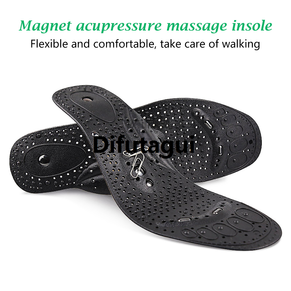 Difutagui Profesional 1 Pairs Magnetic Therapy Massage Insoles for feet Unisex Weight Luxury Loss Promote Blood Circulation Foot Magnet Health Care Shoe Pads