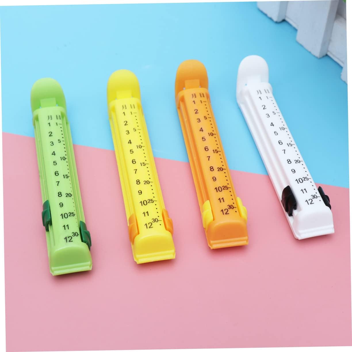 4 Pcs Food Bag Closure Clips Seal Clamps Plastic Food Sealer for Snacks and Kitchen Storage