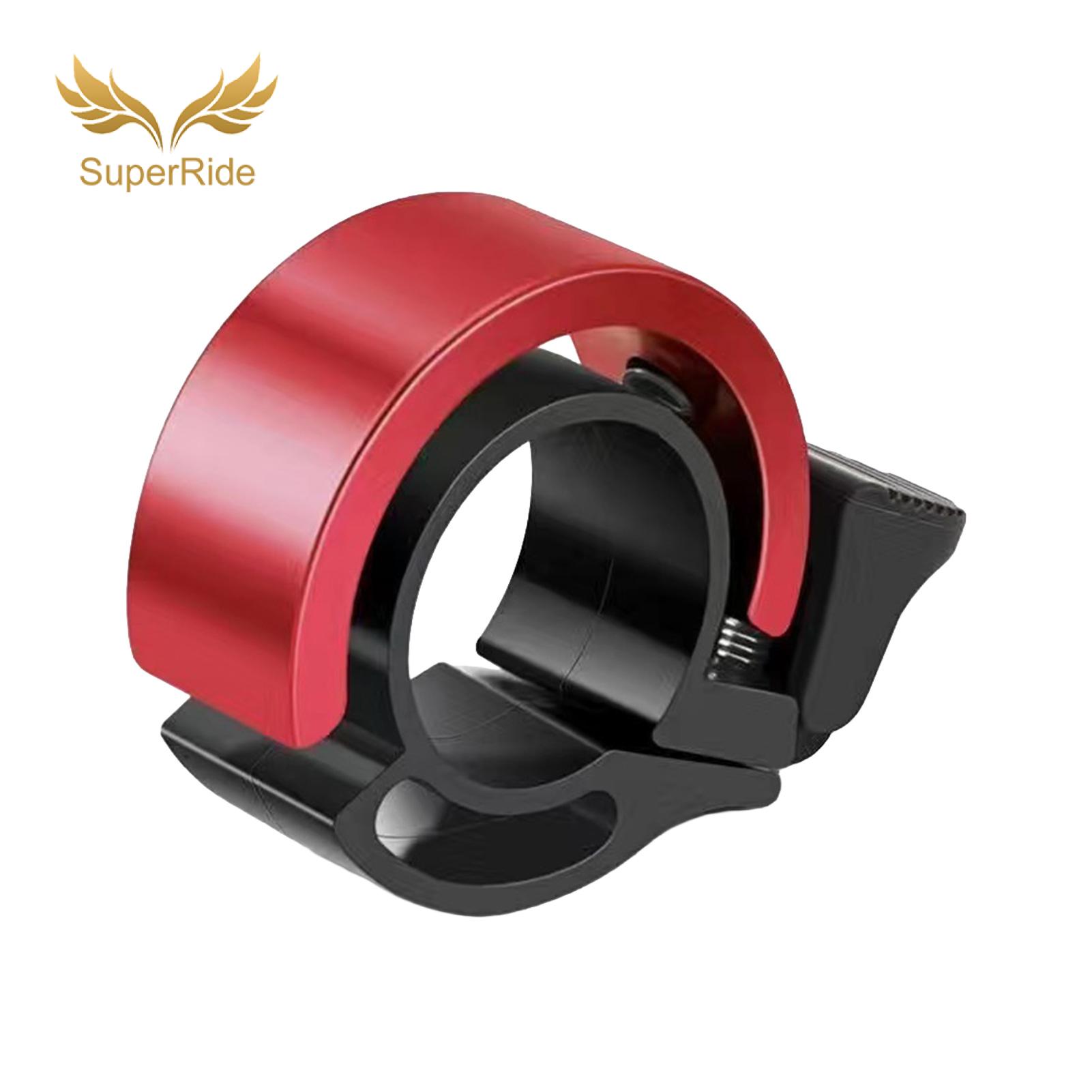 SuperRide Aluminum Alloy Bicycle Bell Bicycle Handlebar Bell Loud Clear Sound Lightweight Aluminum Alloy Universal for Road Mountain for Safe