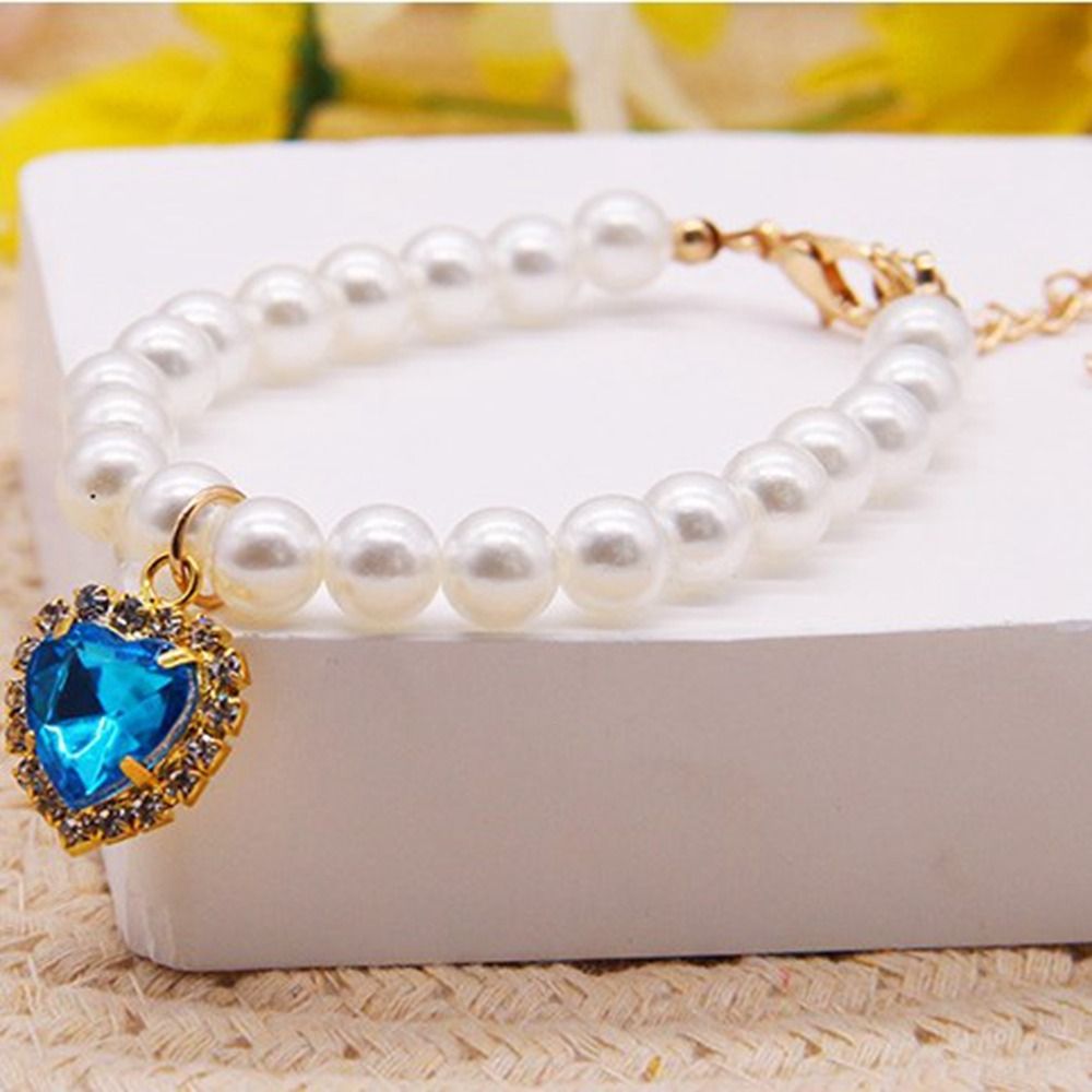 Personalized Love-Hearts Pet Necklace Adjustable Dog Neck Chain Cute Cat Love Hearts ​Collar Puppy Necklet