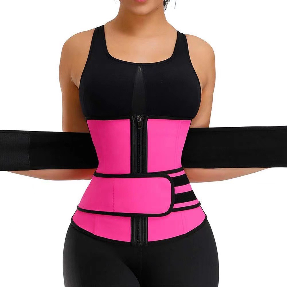 Fifty percent discount 1pc Waist Trainer Slimming Body Shaper Fitness Belt Weight Loss Fat Burning Sport Girdle Sweat Trimmer Workout Cincher Shapewear
