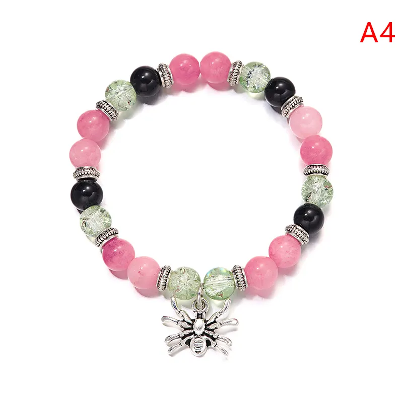 【Pocket king VOX 】Spider Love Beaded Couple Bracelets For Women Men Romantic Heart Magnetic Matching Bracelet Jewelry Mzea - image 1
