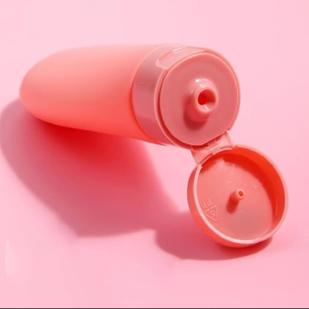 1 Pcs Refillable 90ml Shampoo Bottles for Toiletries Refillable Silicone Leak Proof Empty Squeeze Travel Bottles Kit for Toiletries, Cream, Shampoo, Lotion
