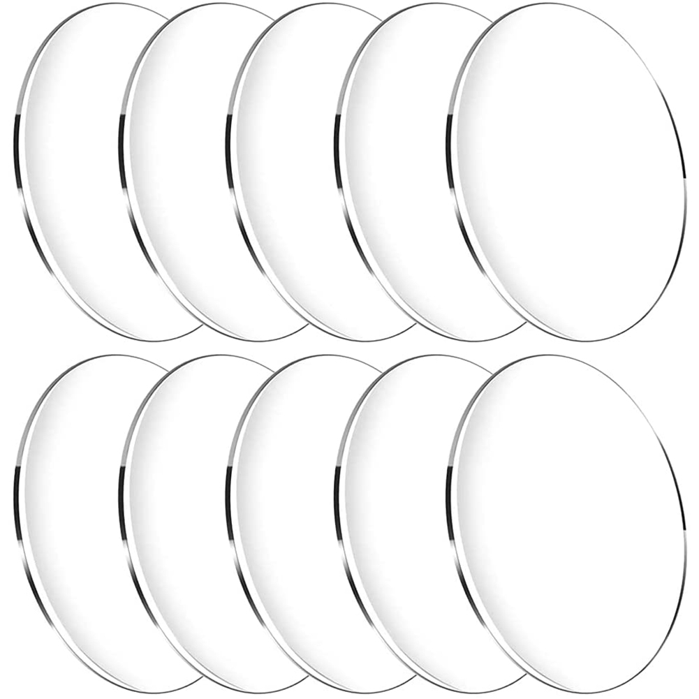 FORIDE 10 Pcs Clear Circle Acrylic Sheet, 1/8Inch Thickness, 5 Inch Acrylic Disc Sign for Name Cards,Painting and DIY Projects