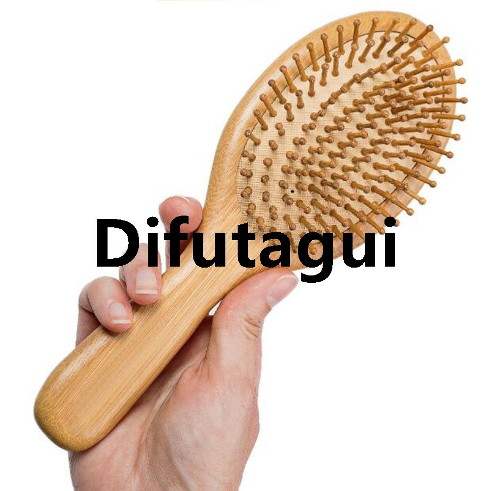 Difutagui Comb tooth bamboo comb hair loss hair promote premium wooden 2025 bamboo hairbrush growth wooden hairbrush prevent